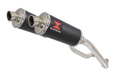 XT 660 XT660X XT660R 2004-2016 Exhaust Silencers 300mm Oval Black Stainless