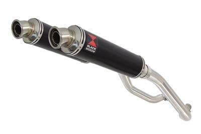 XT 660 XT660X XT660R 2004-2016 Exhaust Silencers 350mm Black Stainless