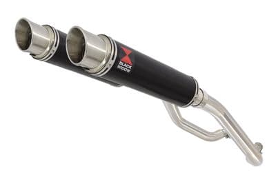 XT 660 XT660X XT660R 2004-2016 Exhaust Silencers 350mm GP Round Black Stainless