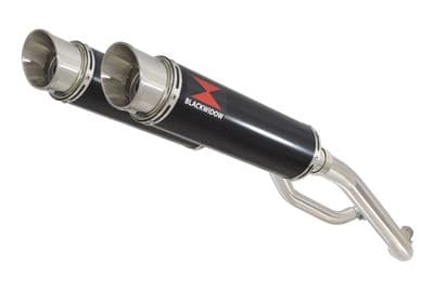 XT 660 XT660X XT660R 2004-2016 Exhaust Silencers 360mm GP Round Black Stainless