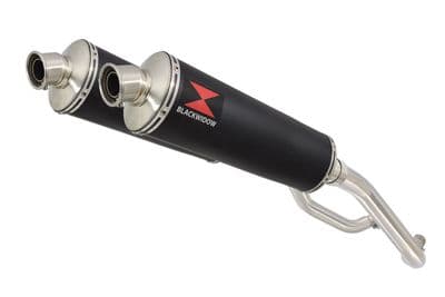 XT 660 XT660X XT660R 2004-2016 Exhaust Silencers 400mm Oval Black Stainless