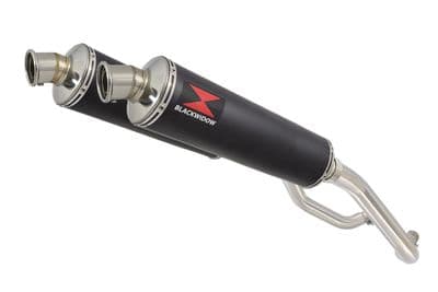 XT 660 XT660X XT660R 2004-2016 Exhaust Silencers 400mm Round Black Stainless