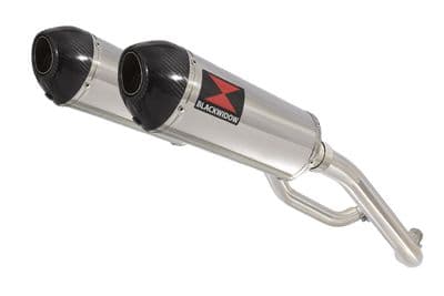 XT 660 XT660X XT660R 2004-2016 Exhaust Silencers300mm Oval Stainless Carbon Tips