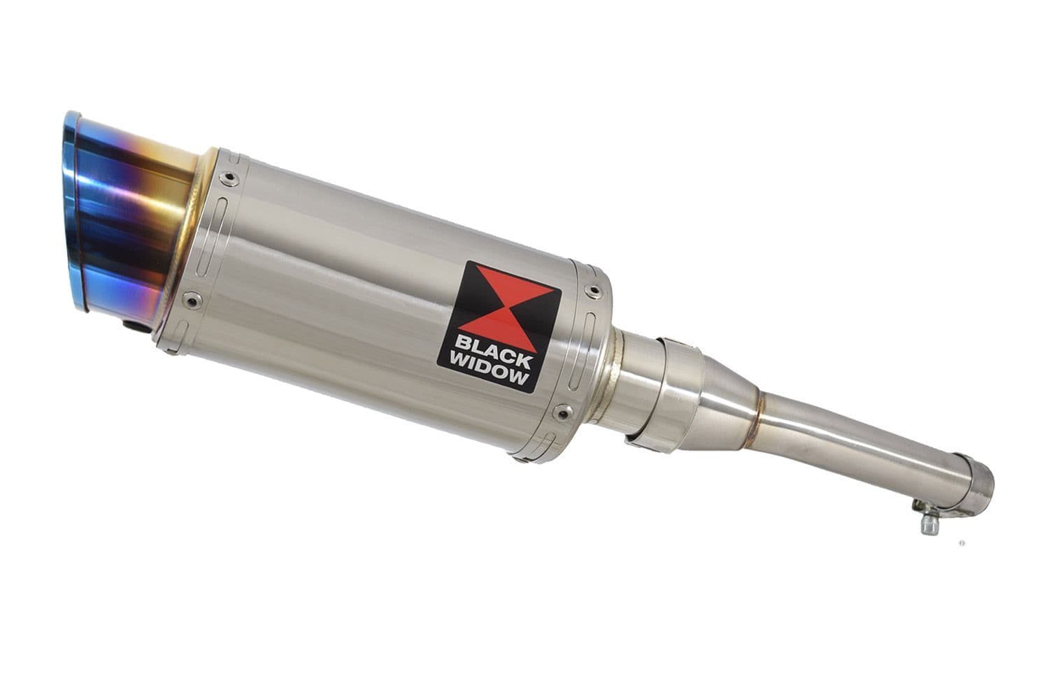 とと XT125R XT125X Exhaust Silencer Kit 20mm Round Blue Tip Stainless