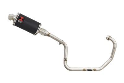 XT125R XT125X Exhaust System 230mm Oval Black Stainless Silencer