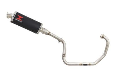 XT125R XT125X Exhaust System 300mm Oval Black Stainless Silencer