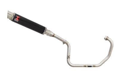 XT125R XT125X Exhaust System 350mm GP Round Black Stainless Silencer