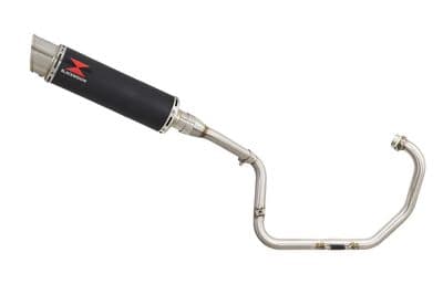 XT125R XT125X Exhaust System 360mm GP Round Black Stainless Silencer