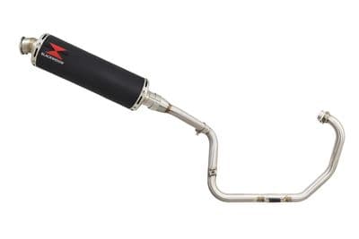 XT125R XT125X Exhaust System 400mm Round Black Stainless Silencer