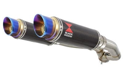 XT660Z TENERE 2008-2017 Exhaust Silencer Kit 230mm GP Round Blue Tip Carbon