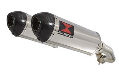 XT660Z TENERE 2008-2017 Exhaust Silencer Kit 300mm Oval Stainless Carbon Tip