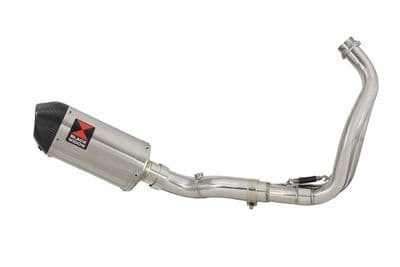 XTribute 700 2021 - 2022 De-Cat Exhaust System 200mm Oval Stainless Carbon Tip Silencer