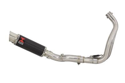 XTribute 700 2021 - 2022 De-Cat Exhaust System 230mm Round Carbon Stainless Silencer