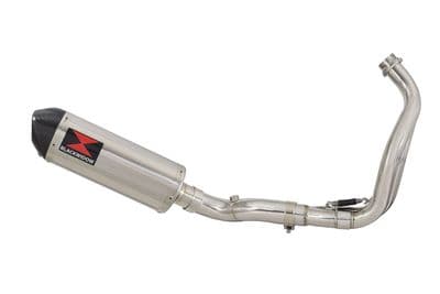XTribute 700 2021 - 2022 De-Cat Exhaust System 300mm Oval Stainless Carbon Tip Silencer