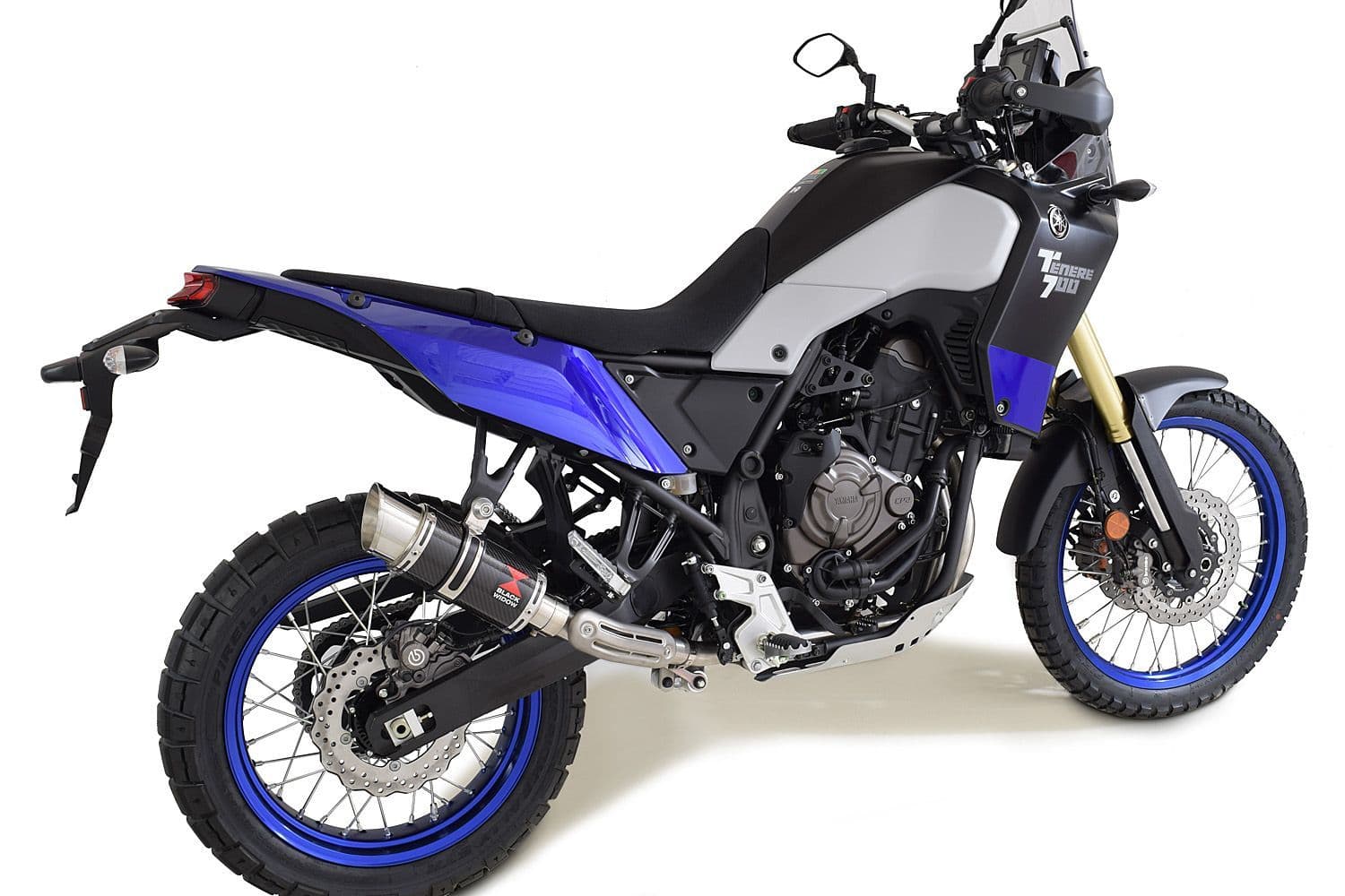 Yamaha Tenere 700 2021 - 2024 Exhaust Silencer Muffler MX2 BLACK DB Killer Medium