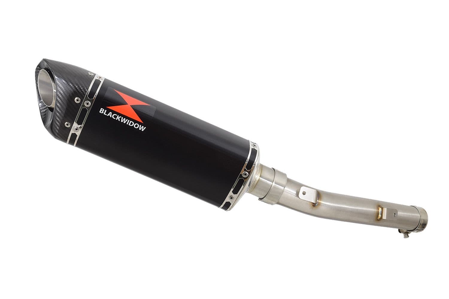 XTZ XT 700 TENERE 2018-2020 Exhaust Silencer Kit 300mm Tri Oval Black ...