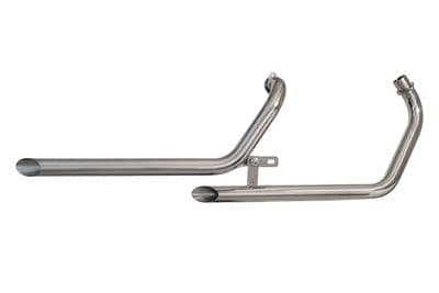 XV535 XV 535 VIRAGO DRAG PIPES FULL EXHAUST SYSTEM WITH SILENCERS STAINLESS STEEL