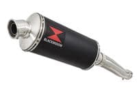 Yamaha FZR 600 FZR600R 4JH 'Fox Eye' Exhaust Silencer Kit 300mm Oval Black Stainless