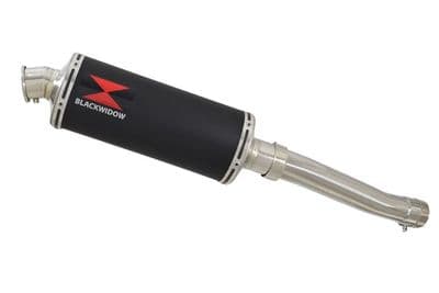 Yamaha FZR 600 FZR600R 4JH 'Fox Eye' Exhaust Silencer Kit 300mm Round Black Stainless