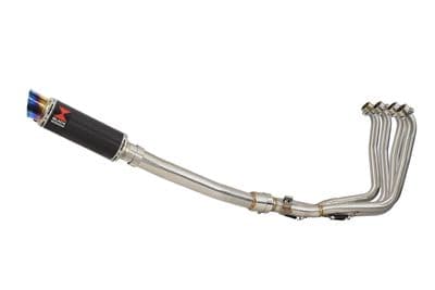 Yamaha YZF R1 98-01 Exhaust System with 230mm GP Round Blue Tip Carbon Silencer