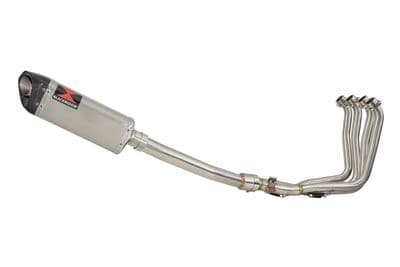 Yamaha YZF R1 98-01 Exhaust System with 300mm Tri Oval Stainless Carbon Tip Silencer