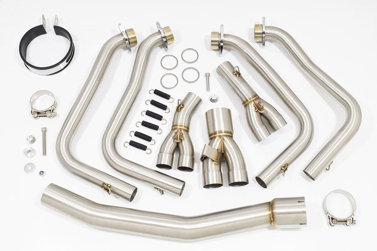 Yamaha YZF R1 98-01 Exhaust System with 400mm Round Stainless Silencer