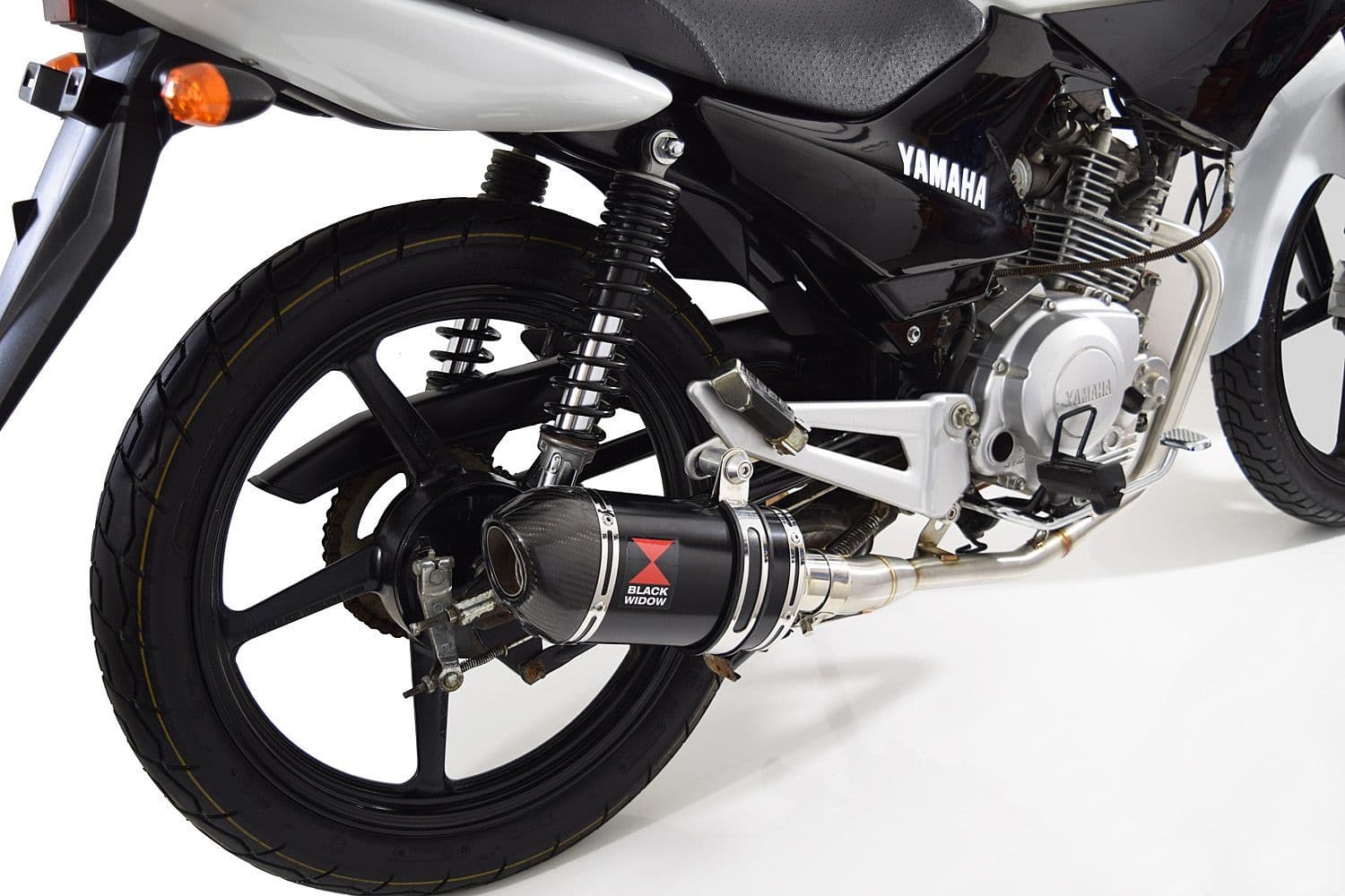 YBR 125 2004 - 2017 Full Exhaust System 200mm Oval Black