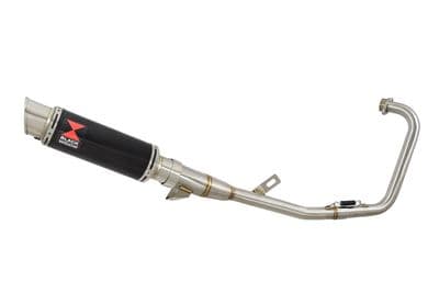 YBR 125 2004 - 2017 Full Exhaust System 230mm GP Round Black Stainless Silencer