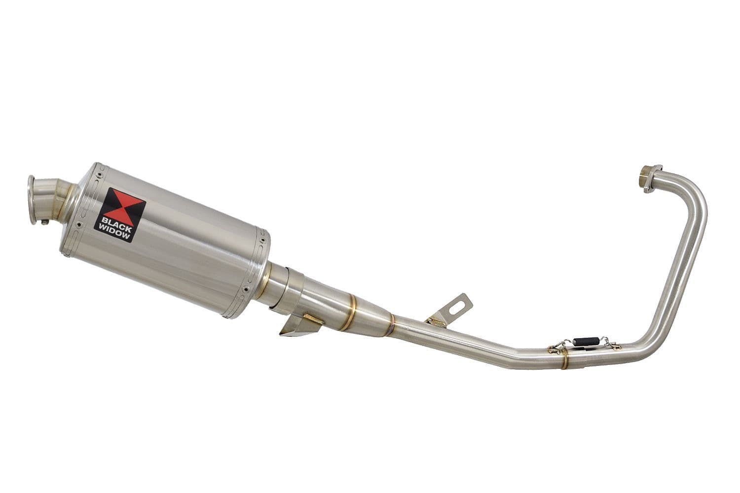 YBR 125 2004 - 2017 Full Exhaust System 230mm Oval Stainless Silencer