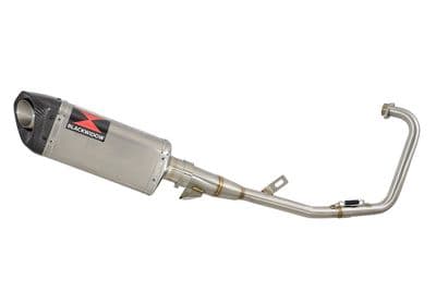 YBR 125 2004 - 2017 Full Exhaust System 300mm Tri Oval Stainless Carbon Tip Silener