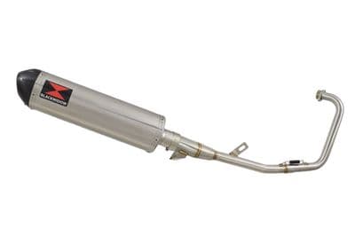 YBR 125 2004 - 2017 Full Exhaust System 400mm Oval Stainless Carbon Tip Silencer