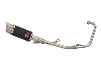 YBR 125 Custom 2005 - 2017 Full Exhaust System 200mm Round Black Stainless Silencer