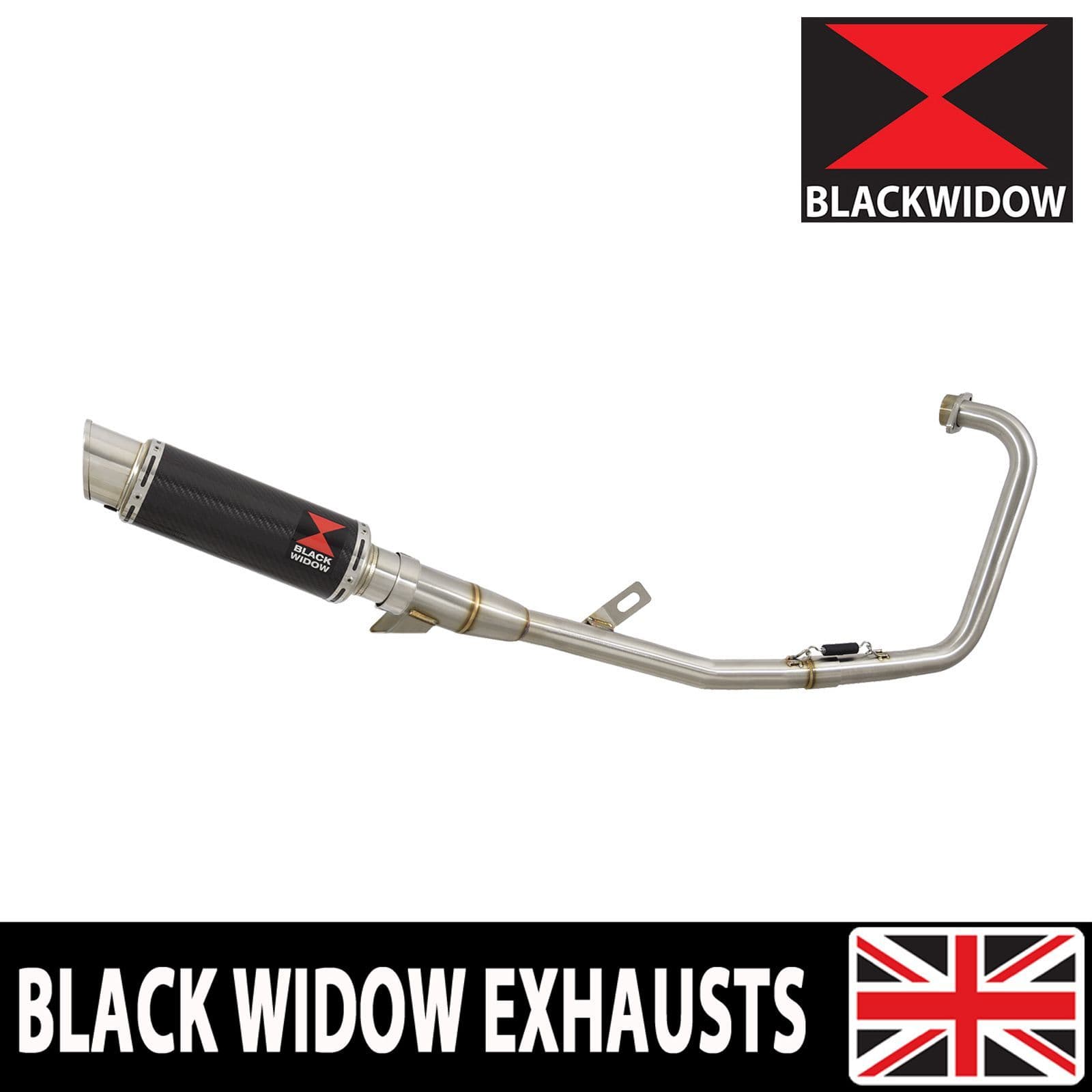 YBR 125 2004 - 2017 Full Exhaust System BN40V Oval Silencer End