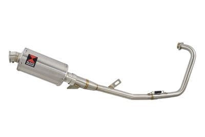YBR 125 Custom 2005 - 2017 Full Exhaust System 230mm Oval Stainless Silencer