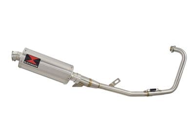 YBR 125 Custom 2005 - 2017 Full Exhaust System 300mm Oval Stainless Silencer