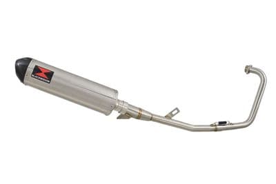 YBR 125 Custom 2005 - 2017 Full Exhaust System 400mm Oval Stainless Carbon Tip Silencer