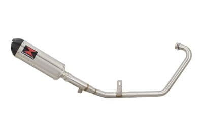 YS125 2017-2020 Exhaust System 300mm Oval Stainless Carbon Tip Silencer