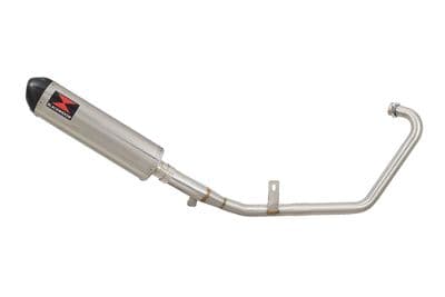 YS125 2017-2020 Exhaust System 400mm Oval Stainless Carbon Tip Silencer