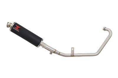 YS125 2017-2020 Exhaust System 400mm Round Black Stainless Silencer