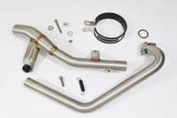 YS125 2017-2020 Exhaust System 400mm Round Stainless Silencer