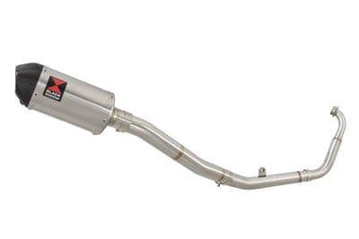 YZF-R 125 14-18 High Level Big Bore Exhaust System 200mm Oval Stainless Carbon Tip Silencer