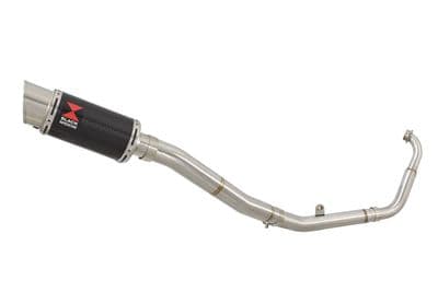 YZF-R 125 14-18 High Level Big Bore Exhaust System 200mm Round Carbon Silencer