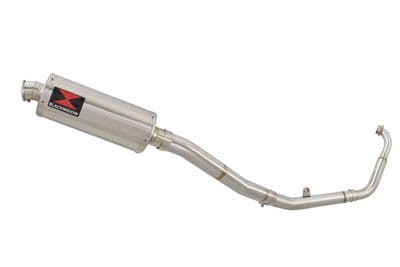 YZF-R 125 14-18 High Level Big Bore Exhaust System 300mm Oval Stainless Silencer