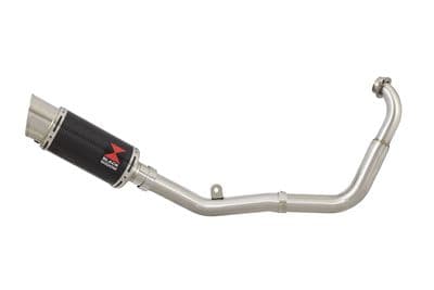 YZF-R 125 14-18 Low Level Big Bore Exhaust System 200mm Round Carbon Silencer