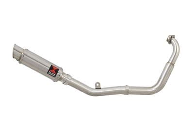 YZF-R 125 14-18 Low Level Big Bore Exhaust System 230mm GP Round Stainless Silencer