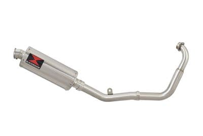 YZF-R 125 14-18 Low Level Big Bore Exhaust System 300mm Oval Stainless Silencer