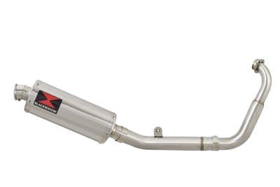 YZF-R 125 14-18 Low Level Big Bore Exhaust System 300mm Round Stainless Silencer