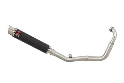 YZF-R 125 14-18 Low Level Big Bore Exhaust System 350mm GP Round Carbon Silencer