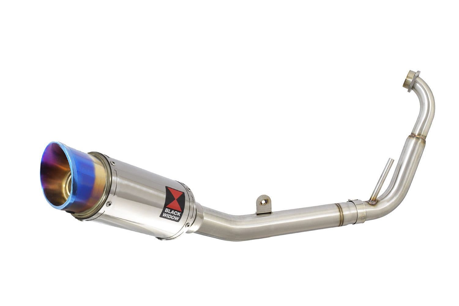 カップ YZF-R 125 2008 - 2013 Big Bore Exhaust System 200mm Round Blue Tip