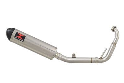YZF-R 125 2008 - 2013 Big Bore Exhaust System 400mm Oval Stainless Carbon Tip Silencer